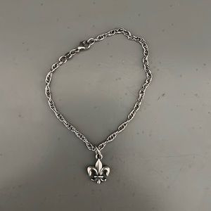 James Avery Fleur-De-Lis charm bracelet